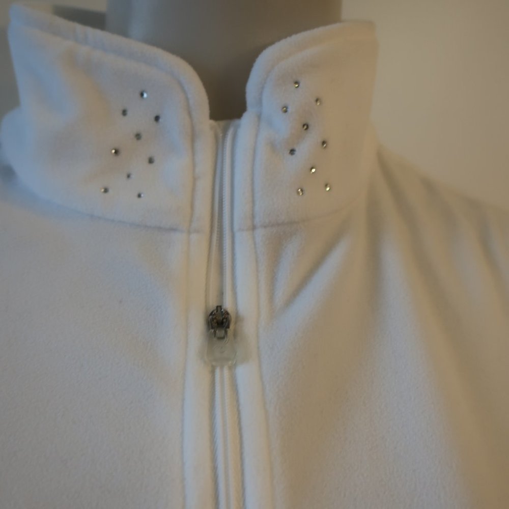 Womens Spyder White 1/4 Zip Fleece Pullover Jacket 16 * - Picture 4 of 10